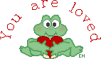 You are loved frog